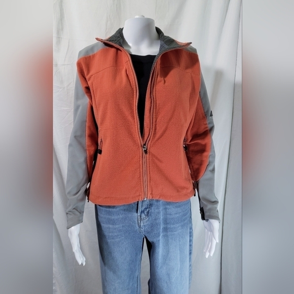 EMS Windstopper Jacket Full Zip Tangerine Gray Size Medium - Picture 9 of 9